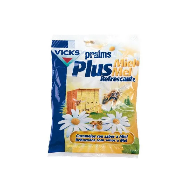 Vicks Praims Plus Caramelle Rinfrescanti al Miele 72g