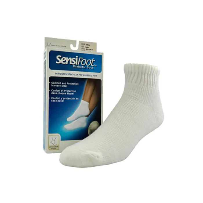 Calzini corti Jobst Sensi Foot Diabetes bianchi T/L
