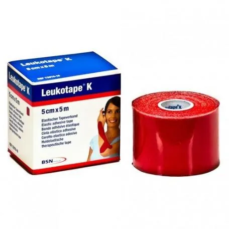 Leukotape K Benda elastica adesiva rossa 5 cm x 5 m Bsn Medical