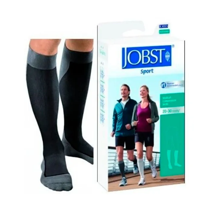 Calzino sportivo Jobst nero grigio S