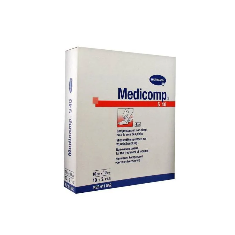 Garza sterile Hartmann Medicomp 10x10cm 10×2 unità