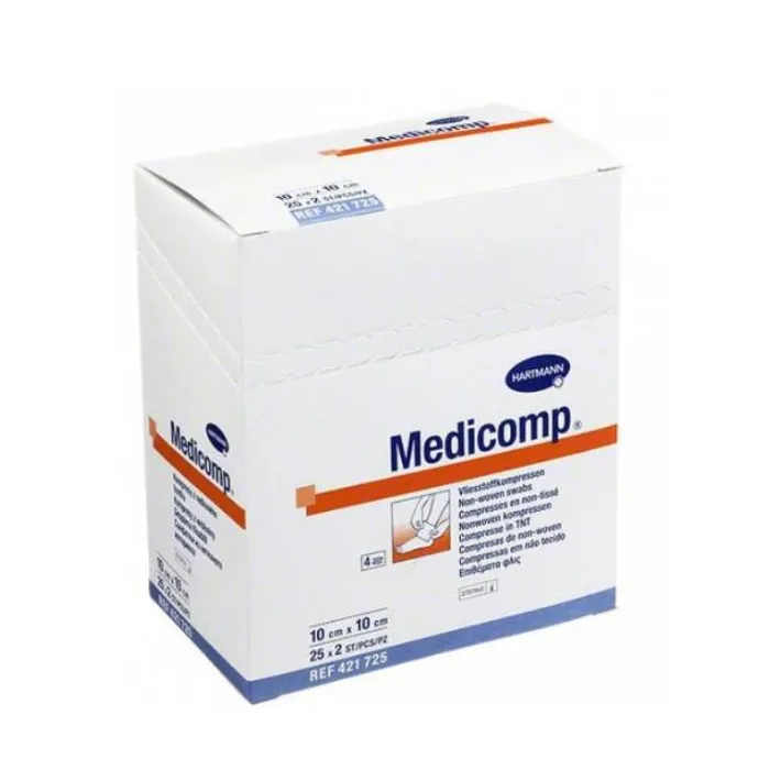 Hartmann Medicomp Garza morbida 10X10cm 2×25 unità