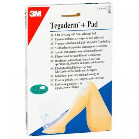 Tamponi Tegaderm per terapia di rimozione della pelle monouso 9 x 10 cm, 5 unità, 3 m