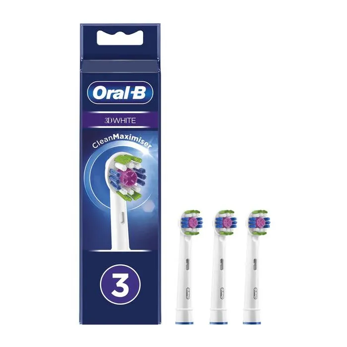 Testina di ricambio Oral-B 3D White, 3 pezzi.