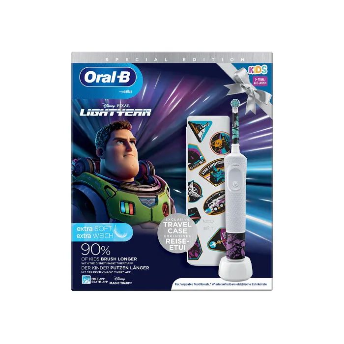 Oral-B Kids Buzz LightYear Spazzolino elettrico set 2 pezzi