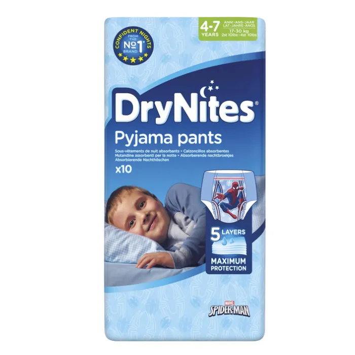 Pantaloni pigiama Drynites 4-7 anni 10 unità