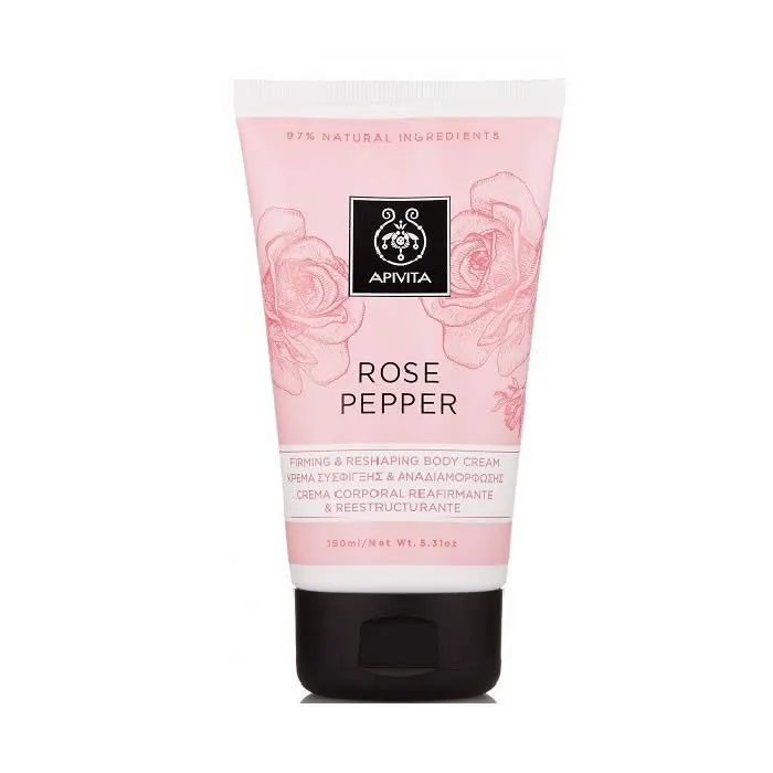 Crema corpo rassodante e rimodellante Apivita Rose Pepper 150 ml