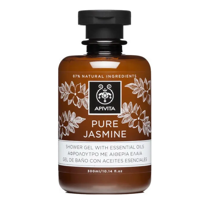 Apivita Pure Jasmine Shower Gel con oli essenziali 300 ml