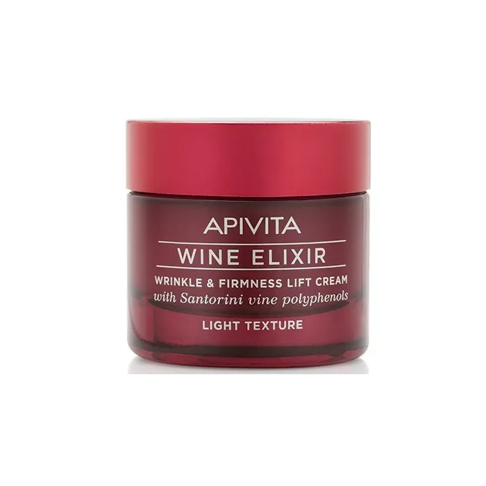 Apivita Wine Elixir Crema Liftante Antirughe E Rassodante Texture Leggera 50 ml