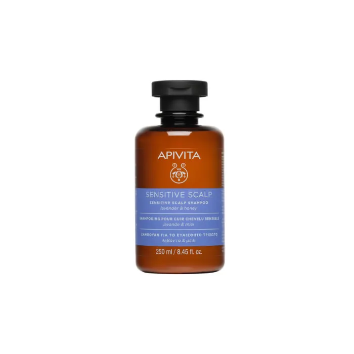 Apivita Shampoo per cuoio capelluto sensibile con lavanda e miele 250 ml