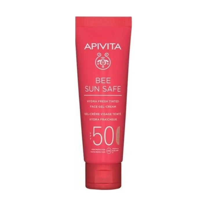 Apivita Bee Sun Hydra Fresh Crema Gel Viso Colorata SPF50 50 ml