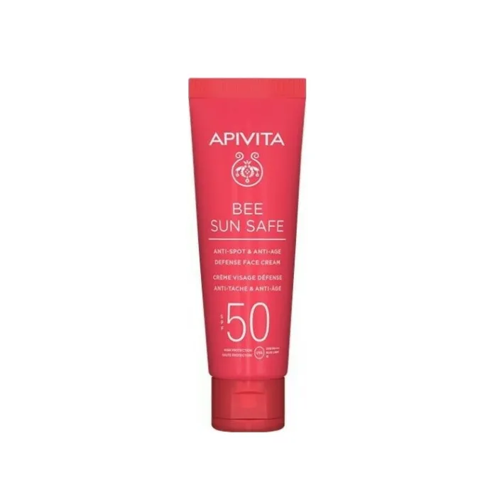 Apivita Bee Sun Safe Crema Viso Anti-Macchie e Anti-Età SPF50 50 ml