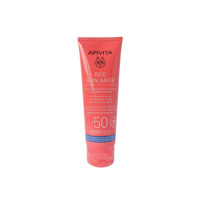 Apivita Bee Sun Safe Emulsione idratante rinfrescante per viso e corpo SPF50 100 ml
