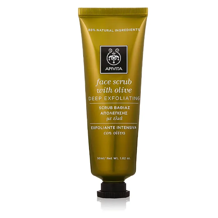 Scrub viso all’oliva Apivita 50 ml
