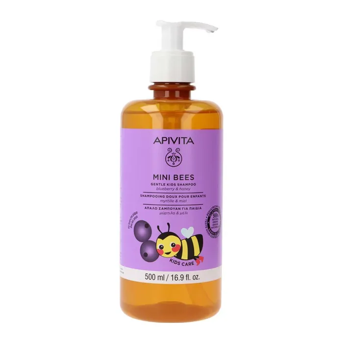 Apivita Mini Bees Shampoo per bambini al miele e mirtillo 500 ml