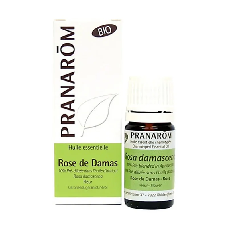 Olio essenziale biologico di rosa damascena 2 ml Pranarom