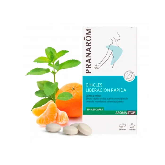 Gomma da masticare Pranarom Aroma Stop a rilascio rapido 24U