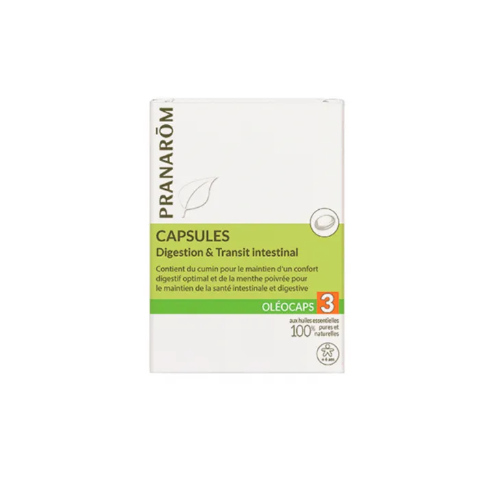 Pranarom Olio Caps 3 Digestion Transit 100 Caps