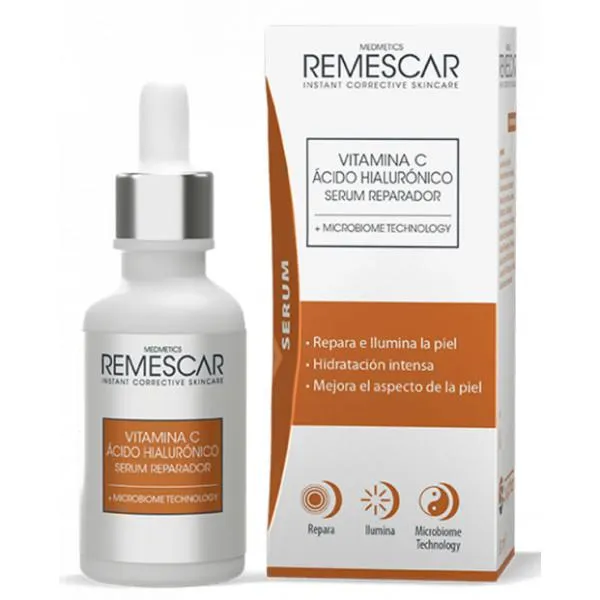Remescar Siero Riparatore Vitamina C e Acido Ialuronico 30ml