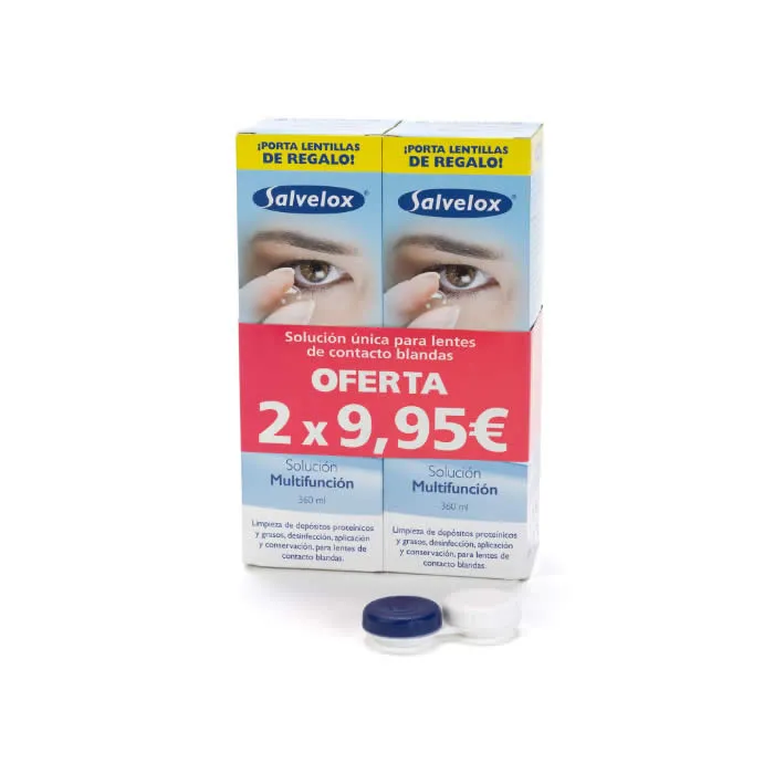 Salvelox Set Soluzione per lenti a contatto 2x360ml
