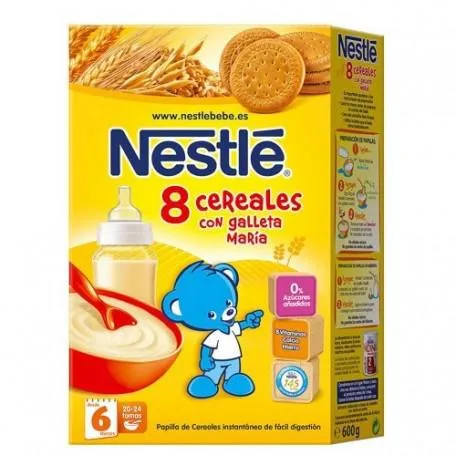 Nestlé Nestlé Porridge 8 cereali integrali con biscotto Mary 600 g