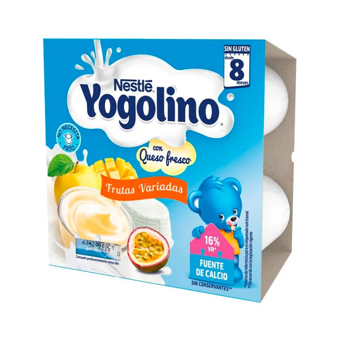Nestlé Yogolino Formaggio Fresco con Frutta Assortita 4x100g