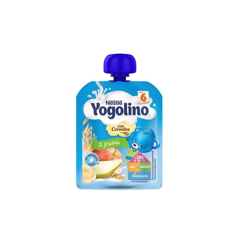 Nestlé Yogorino Pouch 3 Frutti Con Cereali 6m 90g