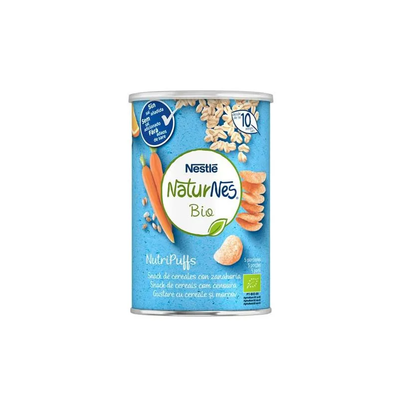 Nestle Naturnes Bio Nutra Puffs Cereali con Carota 35g