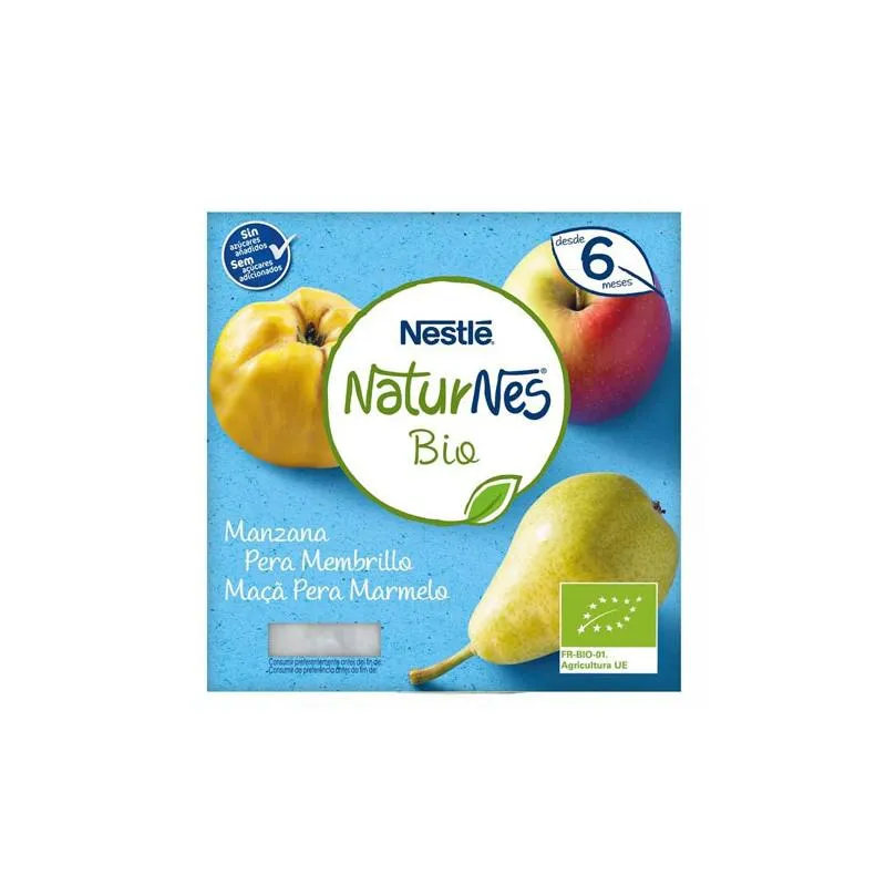 Nestlé Nestlé Nature’s Bio Mela, Pera e Mela Cotogna Vaschetta 6m 4x 90g