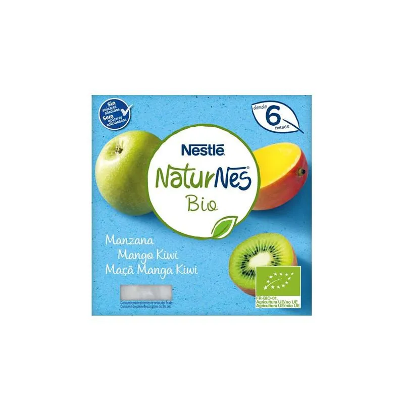 Nestlé Nestlé Nature’s Bio Mela, Mango e Kiwi Barattolo 6m 4x 90g