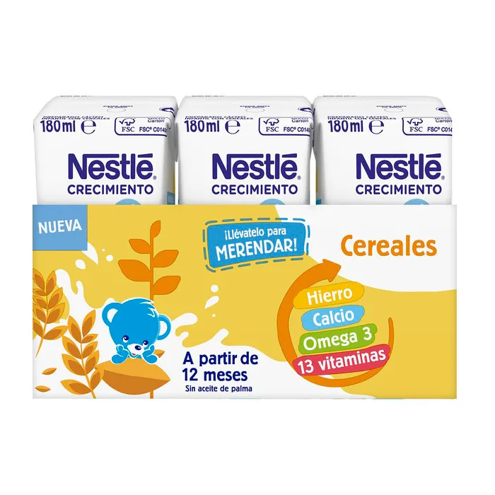 Nestlé Growth Milk 1+ Cereali 3x180ml