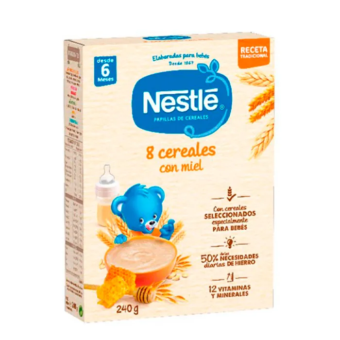 Nestlé Porridge 8 Cereali con Miele 240g