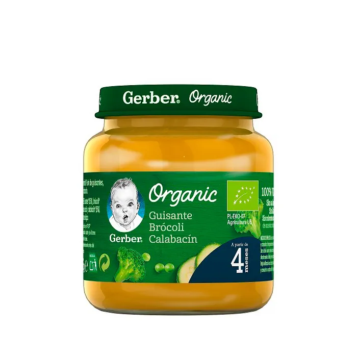 Gerber Biologico Piselli, Broccoli e Zucchine 125g