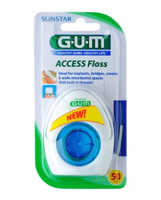 Filo interdentale per impianti Gum® 50 fili x 30 cm