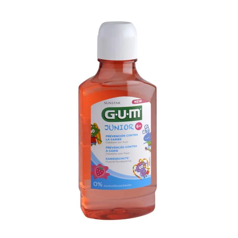 Gum Junior Collutorio Gusto Fragola 6 Anni 300ml