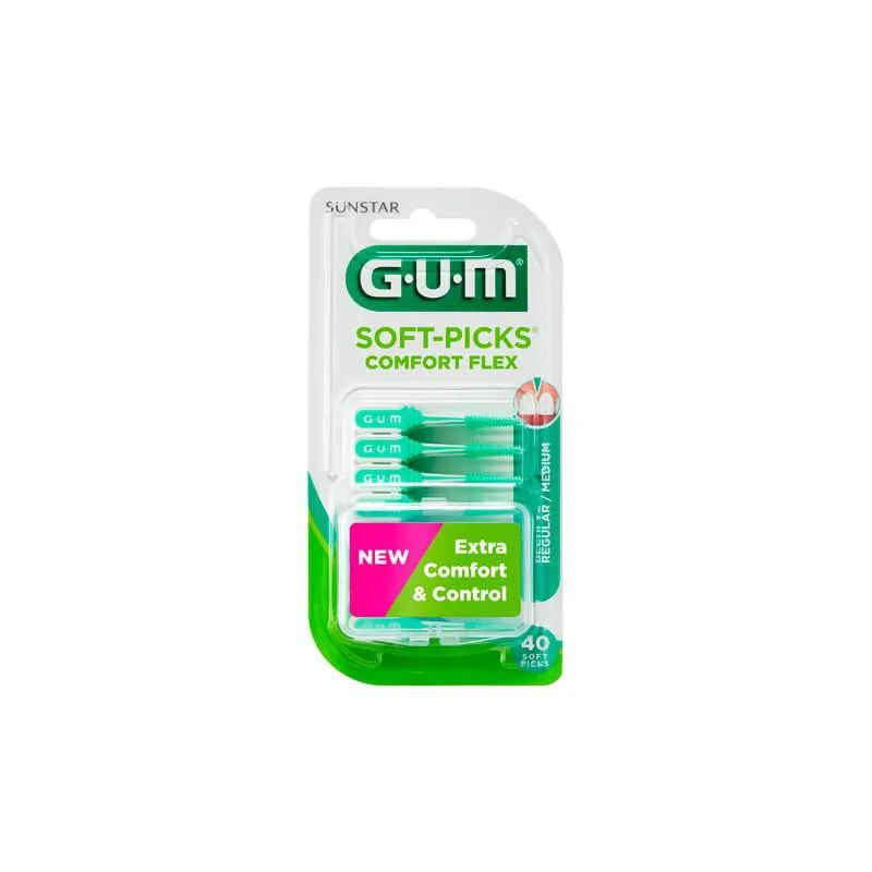 Gum Soft Picks Comfort Flex Reg Menta 40u