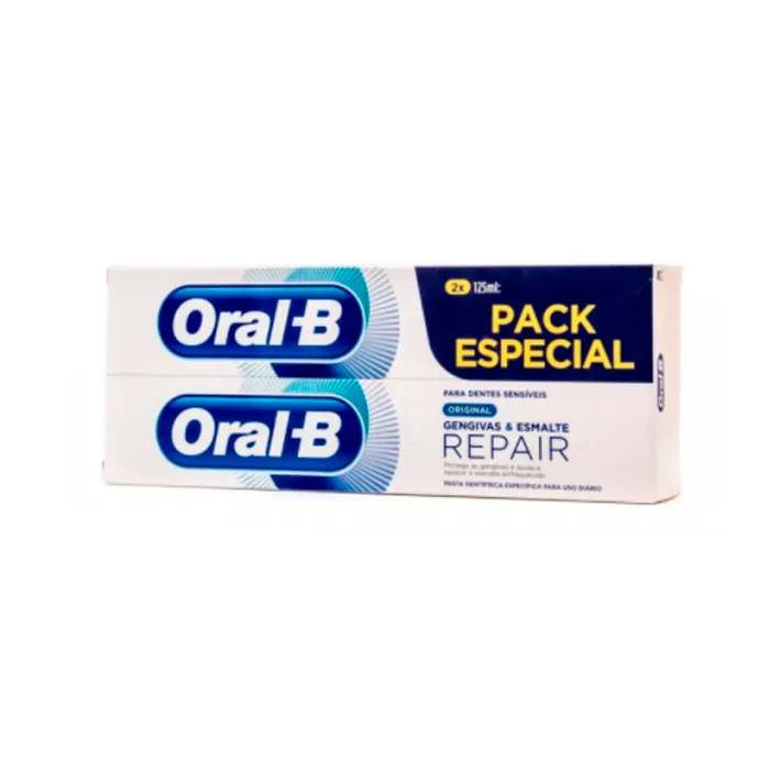 Oral B Duplo Especial Dentifricio sbiancante per gengive e smalto 2x125ml