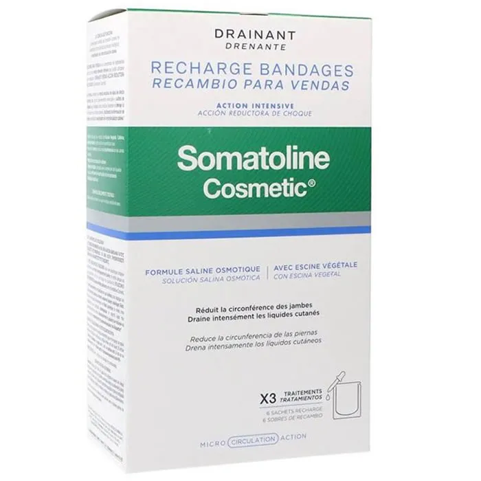 Somatoline Drainage Refill Bendaggi Azione Riducente Shock 6 Unità