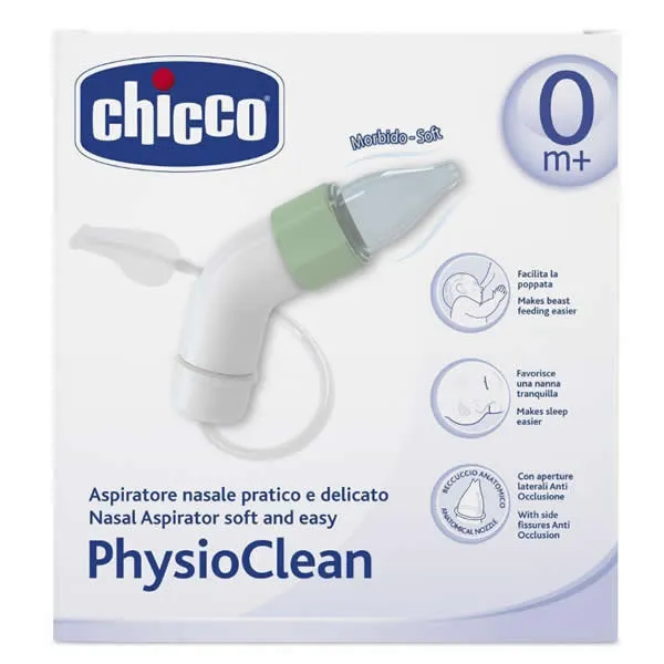 Chicco PhysioClean Aspiratore Nasale Morbido E Facile 0M+ 1 Unità