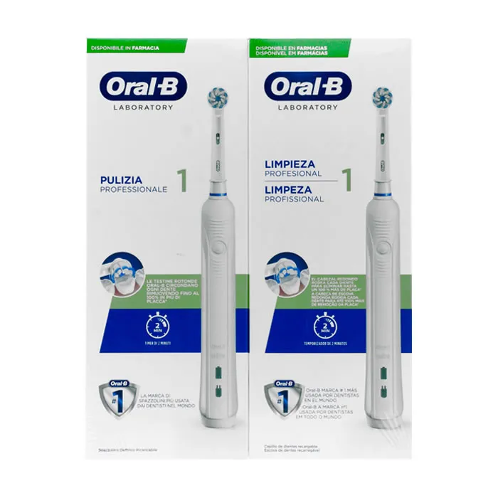 Oral-B Professional Clean 1 Spazzolino elettrico Duplo Pack