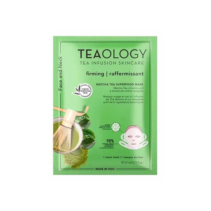 Maschera rassodante e nutriente al tè matcha Teaology 21 ml