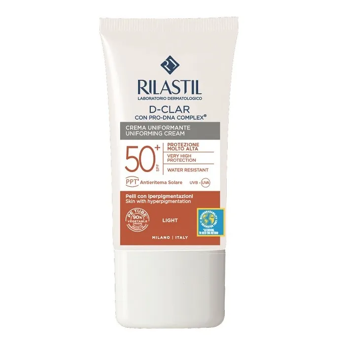 Rilastil D-Clar Crema Fotoprotettiva Spf50+ Tonalità Chiara 40ml
