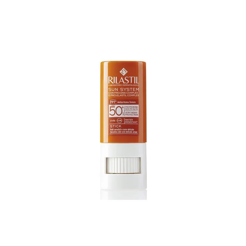 Rilastil Sun System Stick Trasparente Zone Sensibili Spf50+ 8,5ml