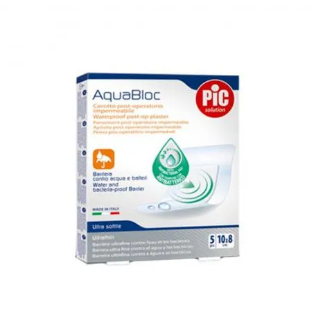 Pic Aquabloc Medicazione sterile antibatterica post-operatoria 10 x 8 cm 5