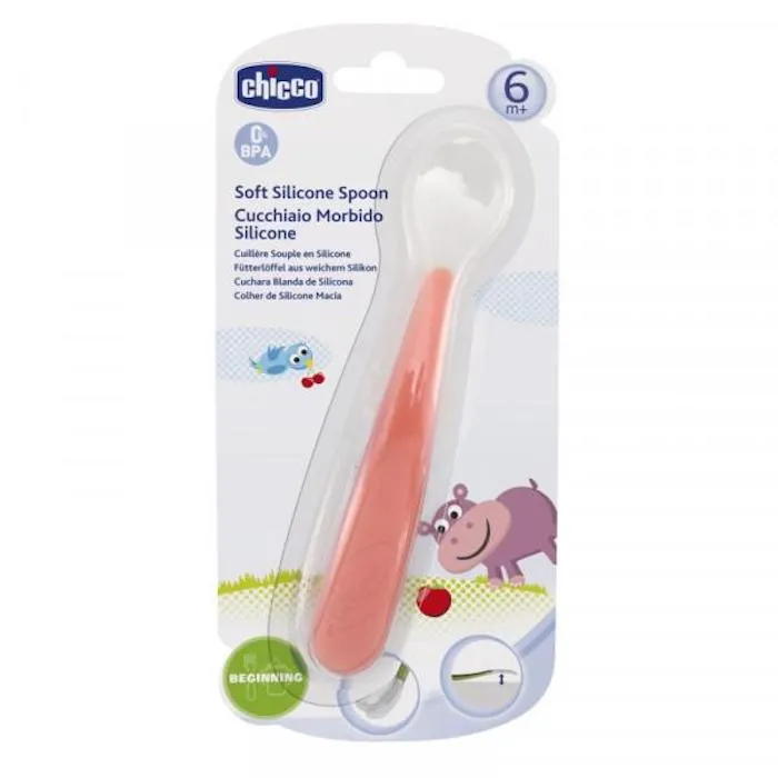 Cucchiaio in silicone Chicco 6m+
