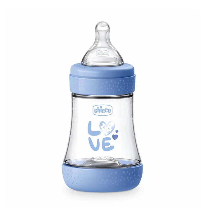 Biberon Chicco Perfect 0M+ Silicone Blue 150 ml