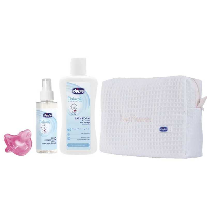 Chicco Beauty Case Pique Rosa Set 3 Pezzi
