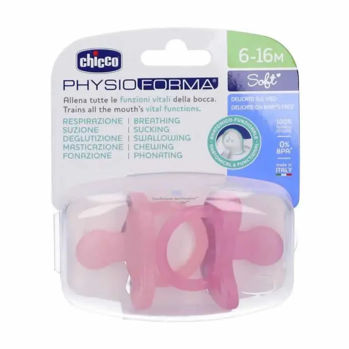 PhysioForma Soft Sucettes Rose 6-16M
