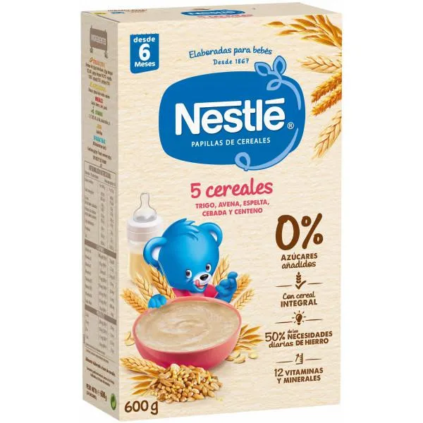 Nestlé Nestlé Porridge di 5 cereali 600 g