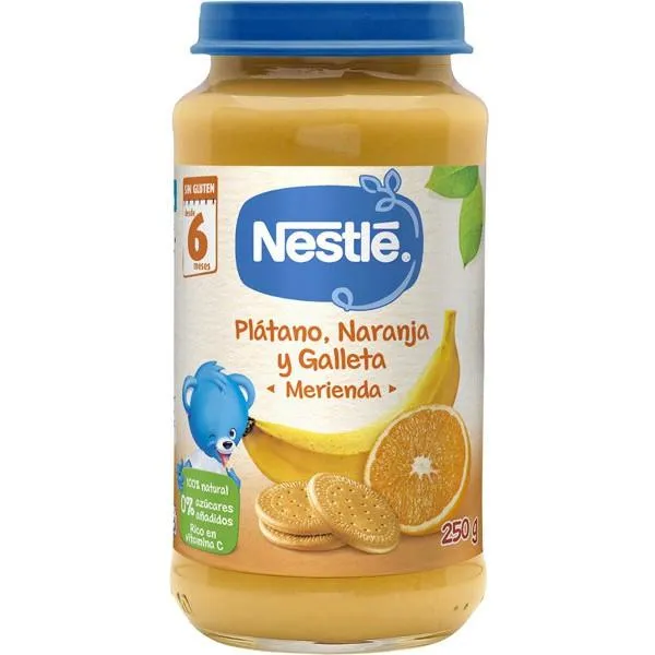 Purea di banana, arancia e biscotti Nestlé